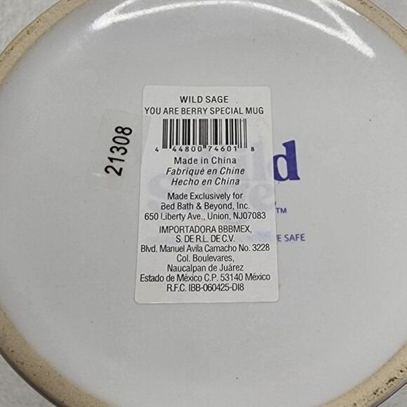 Bed, Bath & Beyond Coffee Mugs, wild Sage "You Are Berry Special" Ceramic Cup - Picture 2 of 7